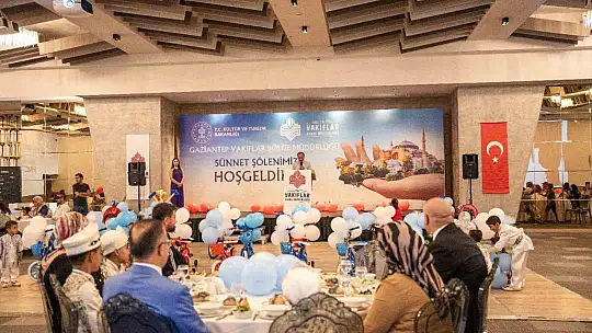 Gaziantep Vakıflar Bölge Müdürlüğü 20 çocuğu sünnet ettirdi