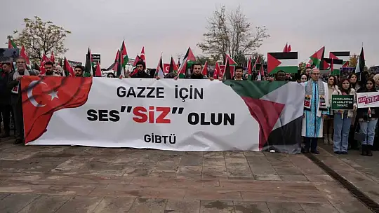 GİBTÜ'de, İsrail'in Gazze'ye saldırılarına sessiz protesto