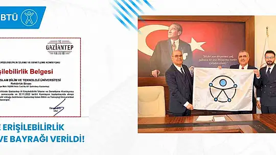 GİBTÜ'ye erişilebilirlik belgesi ve bayrağı