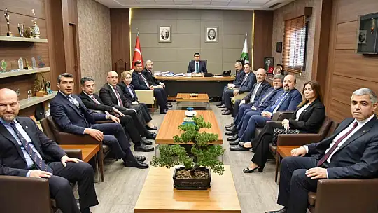 GSO heyetinden belediye başkanlarına hayırlı olsun ziyaretleri