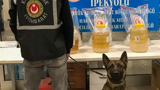 Gümrük muhafaza ekipleri, bidonlara gizlenmiş 57 kilogramlık uyuşturucunun yurda girişini engelledi