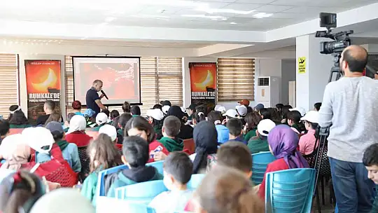 Güneş tutulmasını Fırat'ın incisi Rumkale'de izlediler