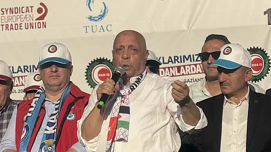 HAK-İŞ Gaziantep'te miting düzenledi
