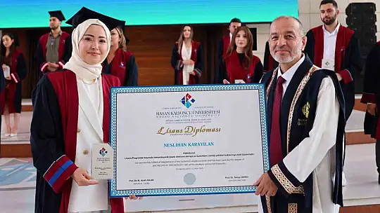 Hasan Kalyoncu Üniversitesi bin 707 öğrencisini mezun etmenin gururunu yaşadı