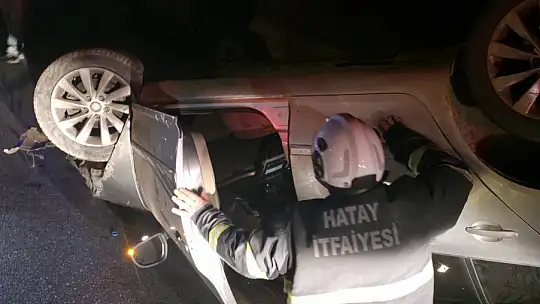 Gaziantep Yolu Üzerinde Feci Kaza: Otomobil Takla Attı