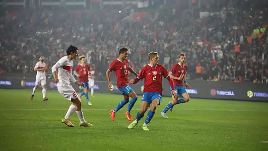 Hazırlık maçı: Türkiye: 1 - Çekya: 0 (İlk yarı)