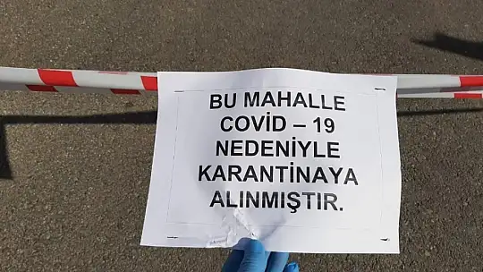 Hırsızlık sonrasında çıkan korona vakaları mahalleyi karıştırdı