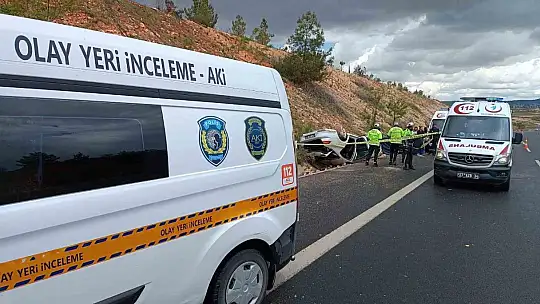 İki kardeşin bulunduğu araç takla attı, 15 yaşındaki çocuk hayatını kaybetti