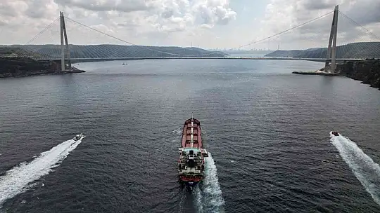 İlk tahıl gemisi 'Razoni' İstanbul Boğazı'ndan geçti