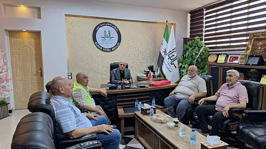 İmkander'den El Bab Yerel Meclisi Başkanı seçilen Sabbag'a ziyaret