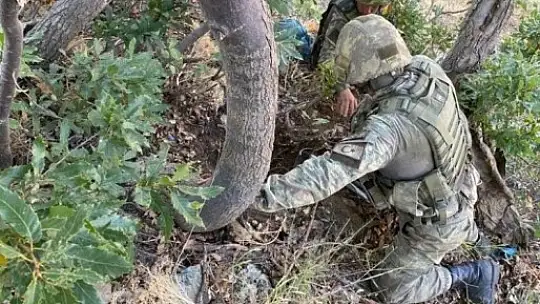 Irak kuzeyinde terör örgütü PKK'ya ait malzemeler ele geçirildi