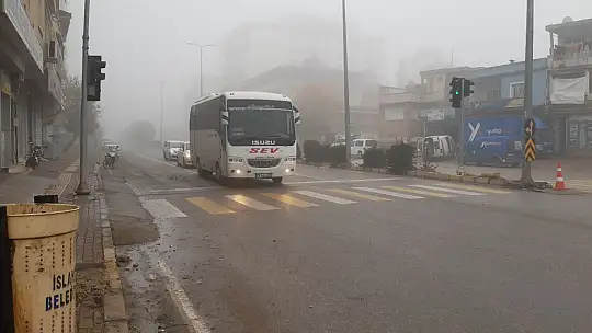 İslahiye'de yoğun sis etkili oluyor