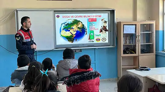 Jandarmadan öğrencilere çevre eğitimi