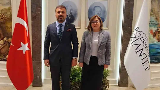 Kadooğlu ve yönetim kurulu üyelerinden Fatma Şahin'e ziyaret