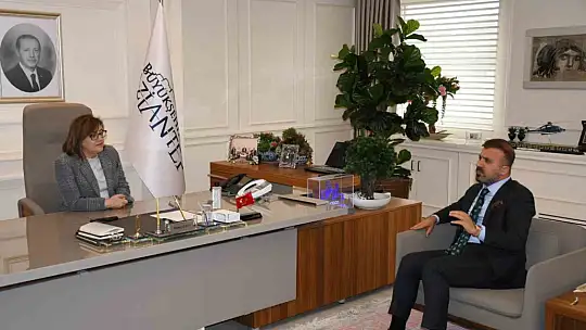 Kadooğlu ve yönetim kurulu üyelerinden Fatma Şahin'e ziyaret