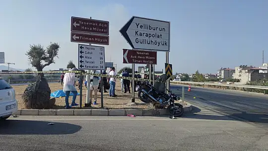 Kamyon ile motosikletin çarpış: 1 ölü