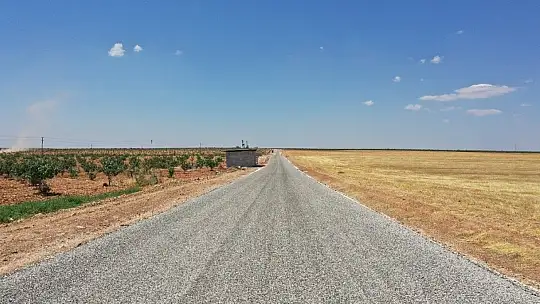 Karkamış kırsalında 22 bin 500 metrelik yol yapıldı