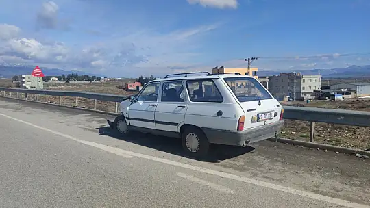Kazaya karışan sürücünün rahatlığı pes dedirtti