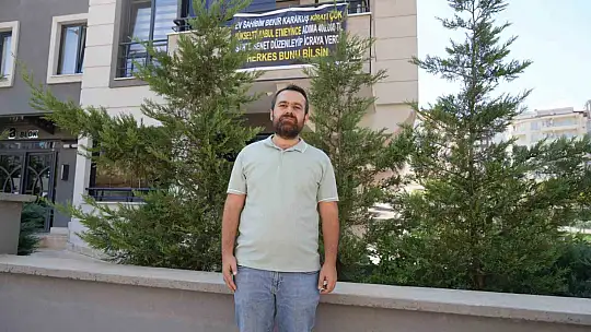 Kiracıdan, ev sahibinin senetli kumpasına pankartlı tepki