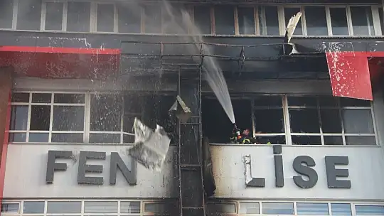 Kırıkkale'de özel okulda korkutan yangın