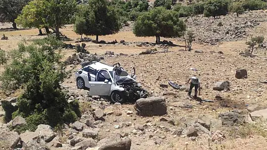 Kontrolden çıkan araç şarampole uçtu: 1 yaralı
