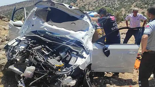 Kontrolden çıkan araç şarampole uçtu: 1 yaralı