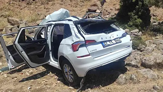 Kontrolden çıkan araç şarampole uçtu: 1 yaralı