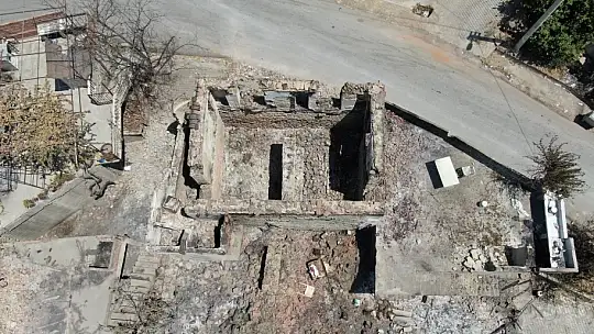 Manavgat 9 günlük yangın sonrası havadan görüntülendi