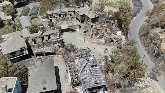 Manavgat 9 günlük yangın sonrası havadan görüntülendi