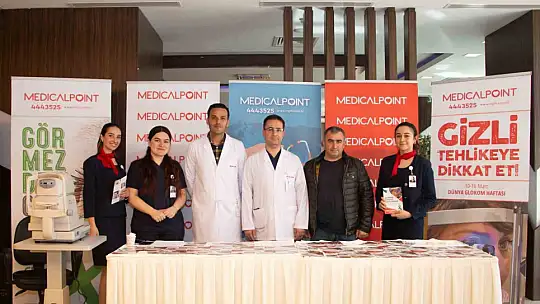 Medical Point'te misafirlere göz tansiyonu ölçümü yapıldı