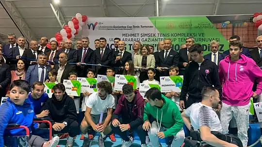 Mehmet Şimşek Tenis Kompleksi açılışı yapıldı