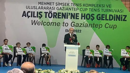 Mehmet Şimşek Tenis Kompleksi açılışı yapıldı