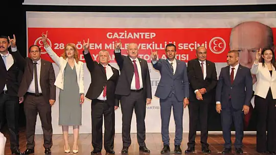 MHP Gaziantep'te milletvekili adaylarını tanıttı