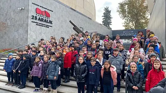 Minik öğrenciler Gaziantep'i mercek altına aldı