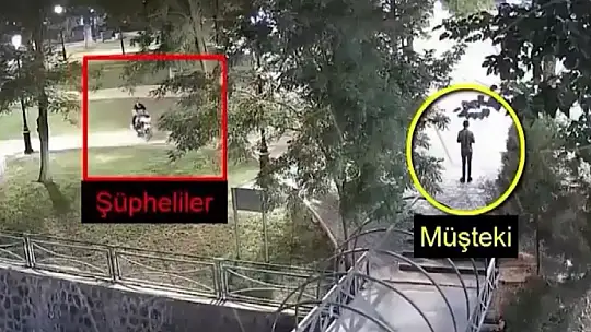 Motosikletli kapkaççılar kameraya yakalandı