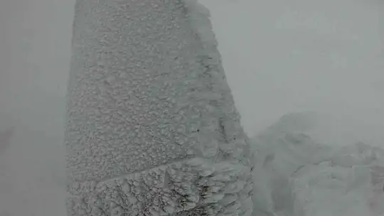 Nemrut Dağı buz tuttu