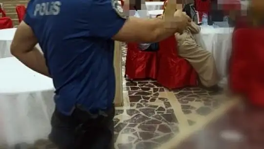 Nizip polisinden düğün salonlarında korona virüs denetimi