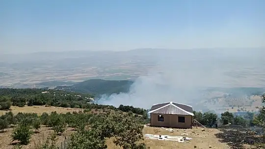 Nurdağı'nda orman alanda yangın