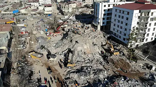 Nurdağı'ndaki durum dron ile havadan görüntülendi