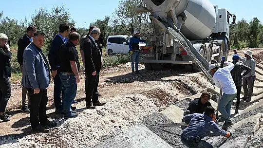 Oğuzeli'nde çiftçiye sulama kanalı müjdesi
