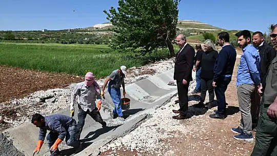 Oğuzeli'nde çiftçiye sulama kanalı müjdesi