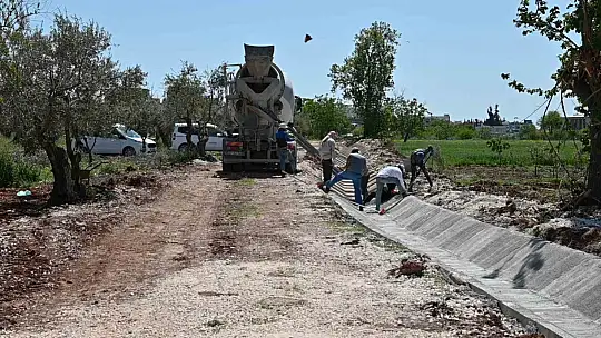 Oğuzeli'nde çiftçiye sulama kanalı müjdesi