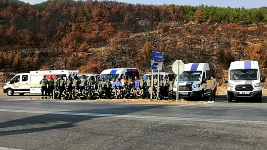 Orman yangınlarıyla mücadeleye CEKUT ekipleri de destek veriyor