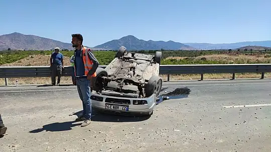 Otomobil takla attı: 6 yaralı