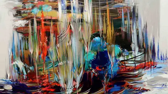 Ressam Kodaman'ın SANKO'da açtığı sergi devam ediyor