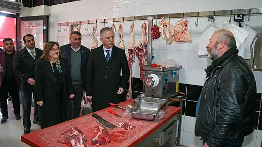 Şahin'den Gaziantep Et Borsası ve Et Hali'ne ziyaret