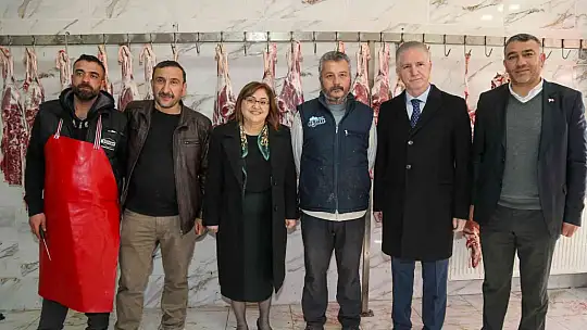 Şahin'den Gaziantep Et Borsası ve Et Hali'ne ziyaret