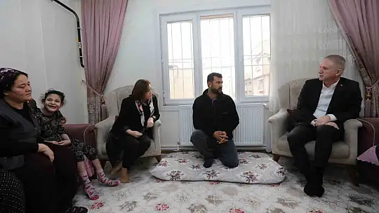Şahin, doğalgaz yardım projesinden yararlanan aileleri ziyaret etti
