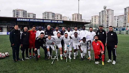 Şahinbey Ampute Futbol Takımı'ndan net skor 3-1