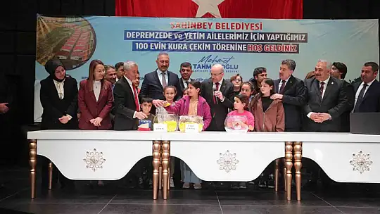 Şahinbey Belediyesi 100 depremzede ve yetim ailenin yüzünü güldürdü
